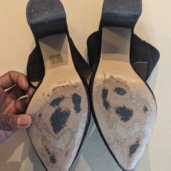 Runa Mule Suede Heels - Picture 4 of 4